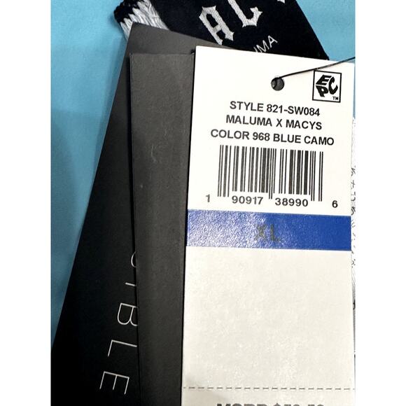 Royalty By Maluma Bikini Bottoms Cheeky Cut Camo Print High Quality Blue XL NWT - Picture 9 of 10